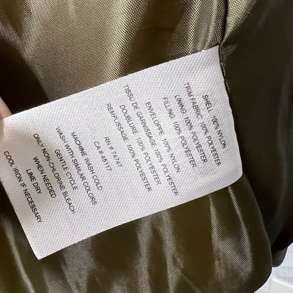 Natural Reflections Olive Green Sherpa Quilted Cozy Puffer Vest Women’s Small - Picture 11 of 13